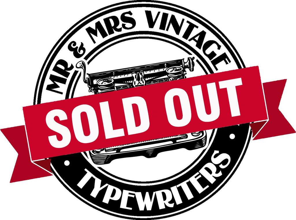 Sold out Typewriters at Mr & Mrs Vintage Typewriters 
