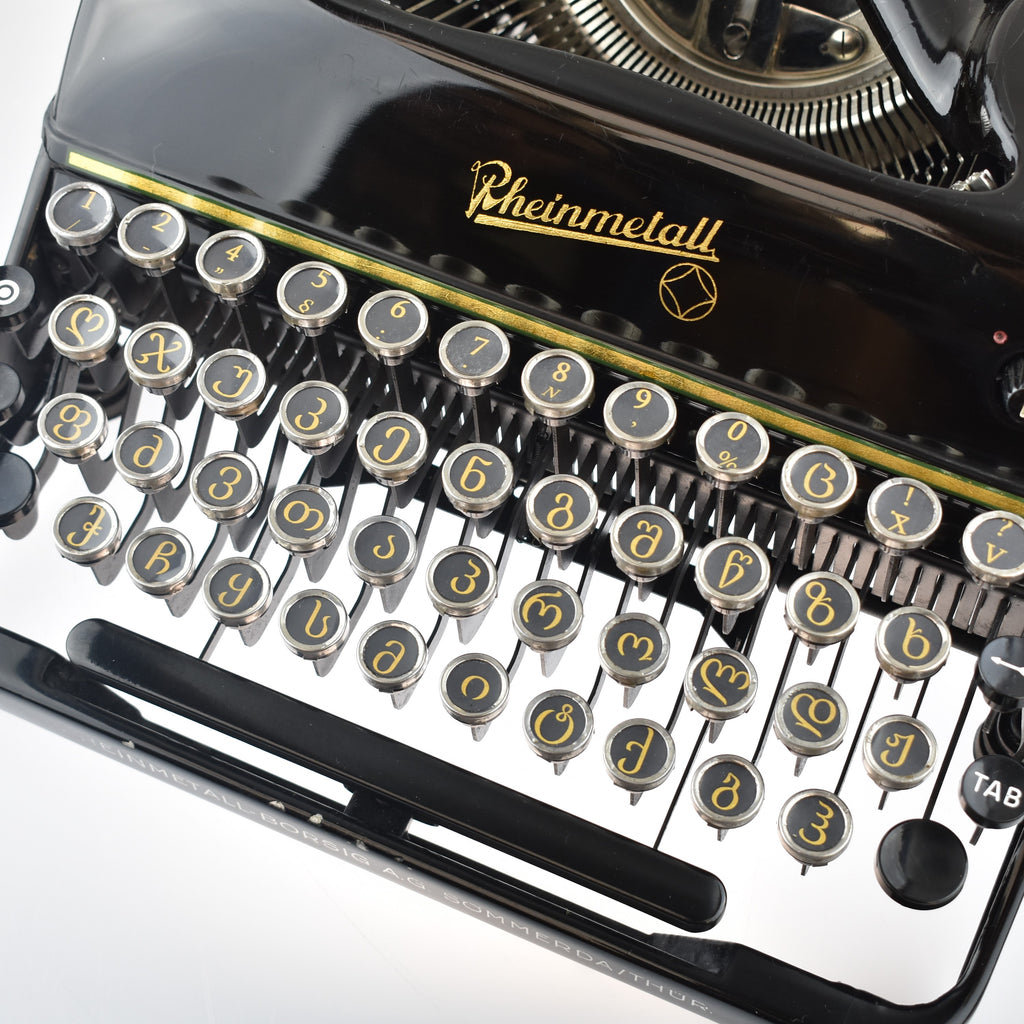 Rheinmetall Typewriter Georgian Layout 