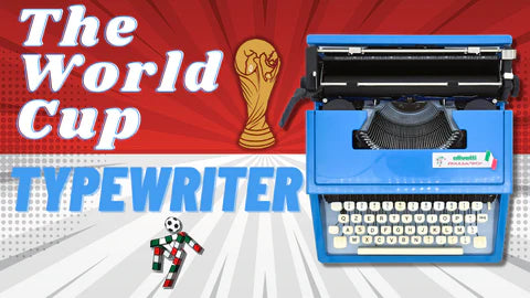 The Olivetti Italia 90 Typewriter - A Fusion of Football and Typewriter Passion