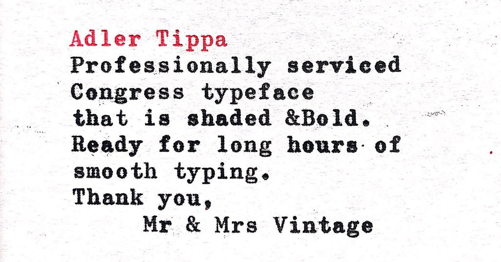  Adler Tippa 1 typeface