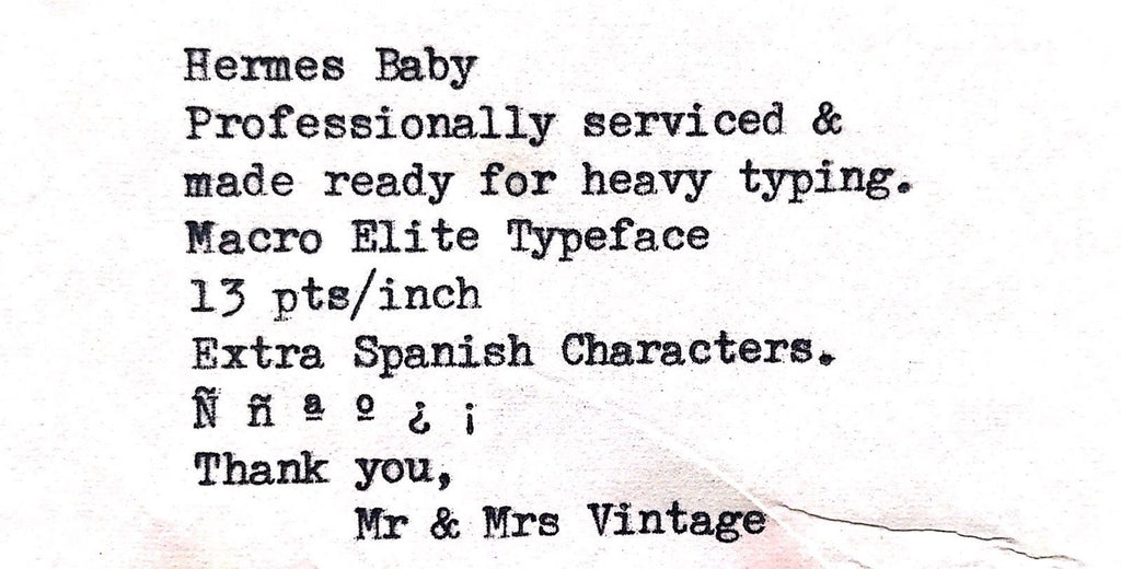Baby Hermes Typewriter typeface