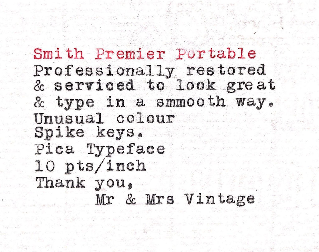 Smith Premier Typeface