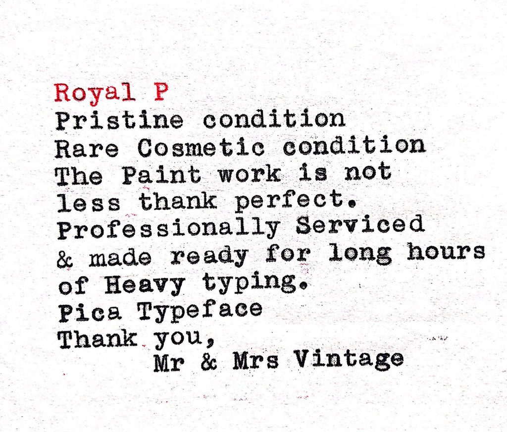 Royal P Typeface