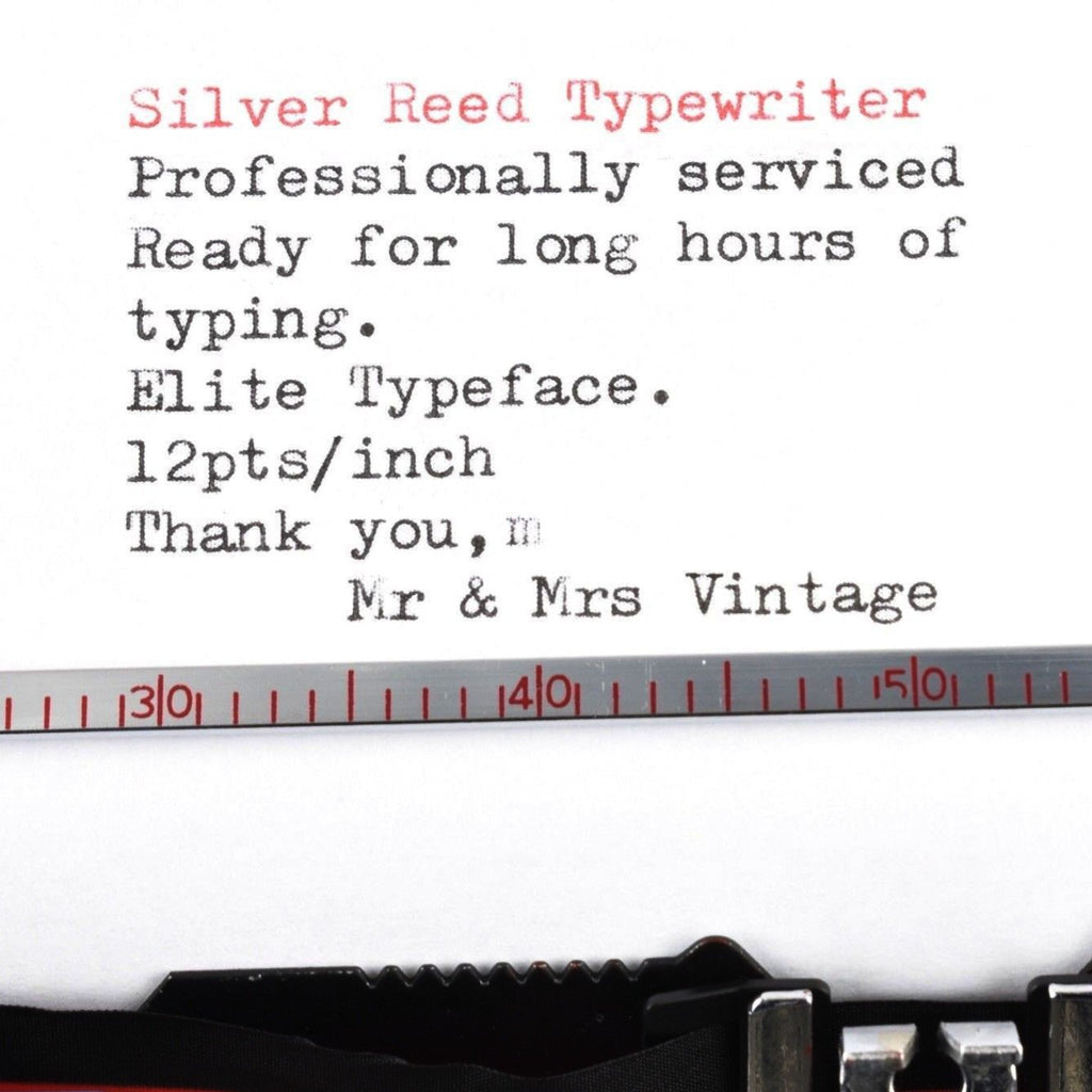 Silver Reed SR10 TypeFace