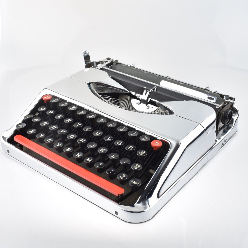 Professionally Serviced Working Empire Baby Chrome Typewriter