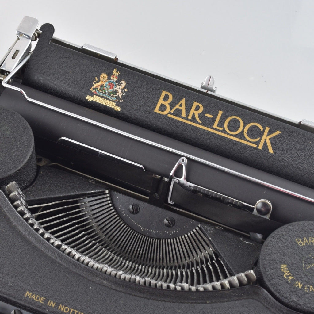 Professionally Serviced Working Bar-Lock Portable Typewriter