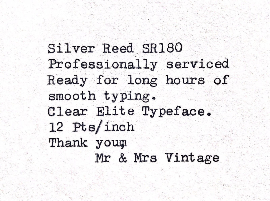 Wh smith Typewriter typeface
