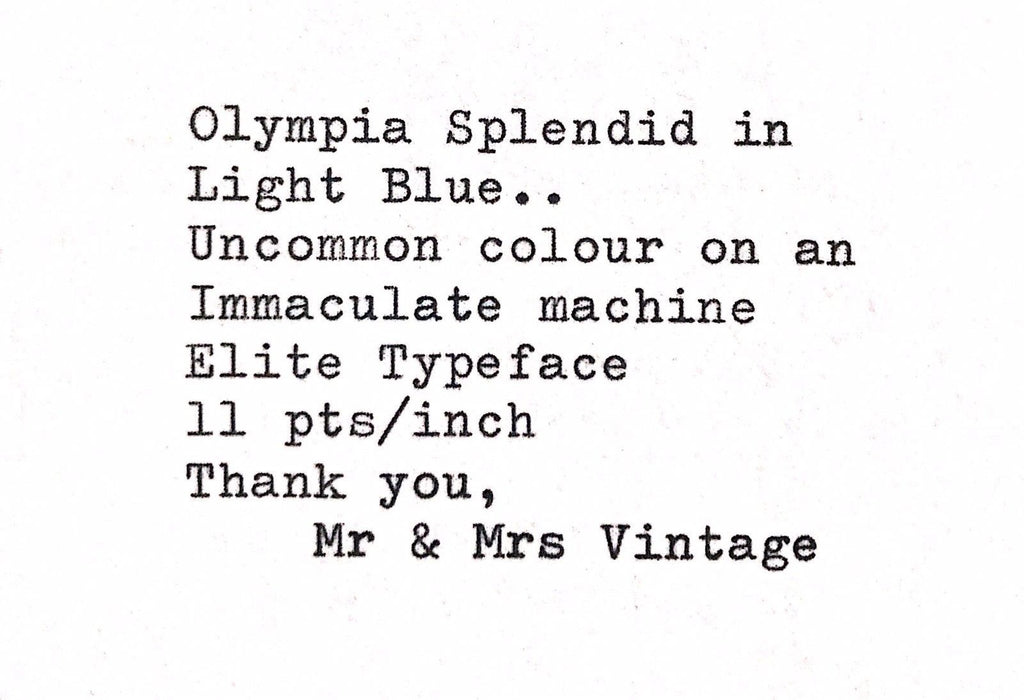 Olympia Splendid 33  Typeface
