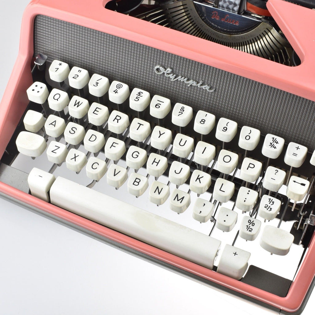 Professionally Serviced Working Olympia SM7 Pink Typewriter
