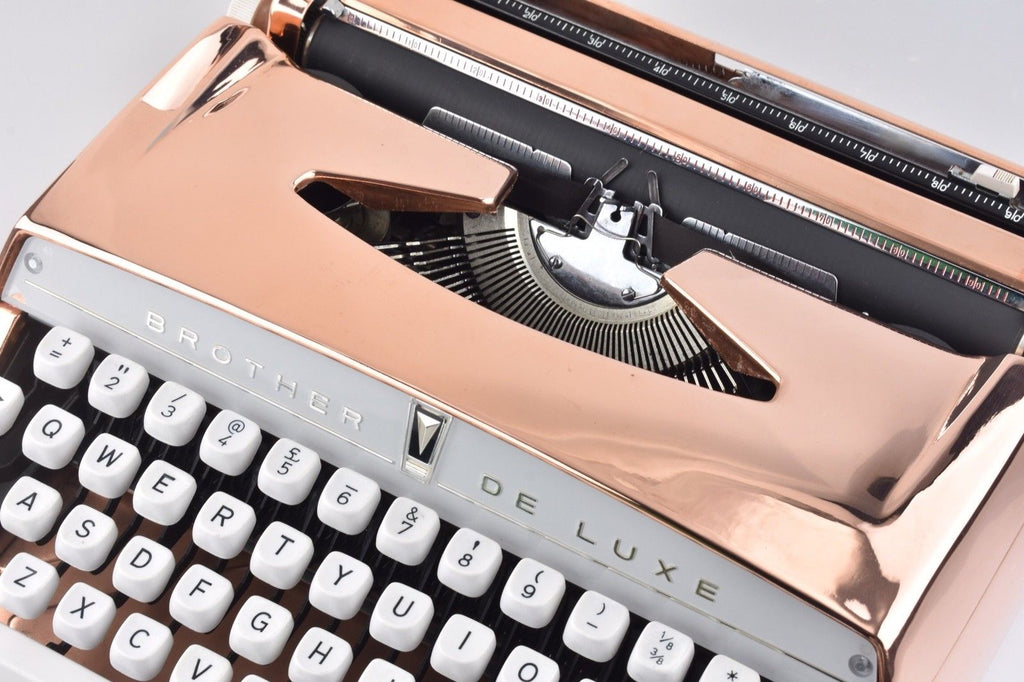 By Mr & Mrs Vintage Typewriters - 100% Genuinely Serviced Working Copper Plated 
