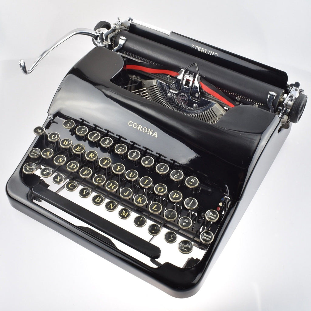 Working Corona Sterling Typewriter 