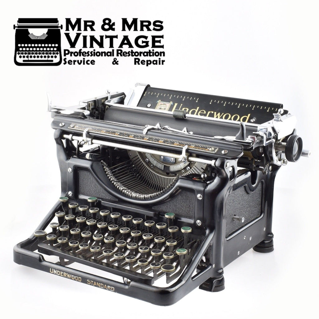 Underwood Number 6 Desk Typewriter Working Restored Serviced Old Superb Mint 