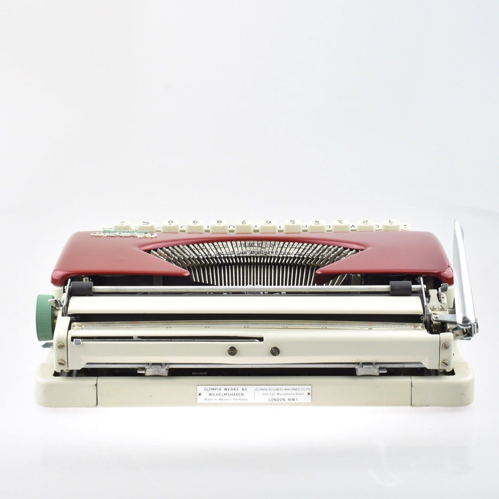 Professionally Serviced Working Splendid 33 Typewriter Burgundy