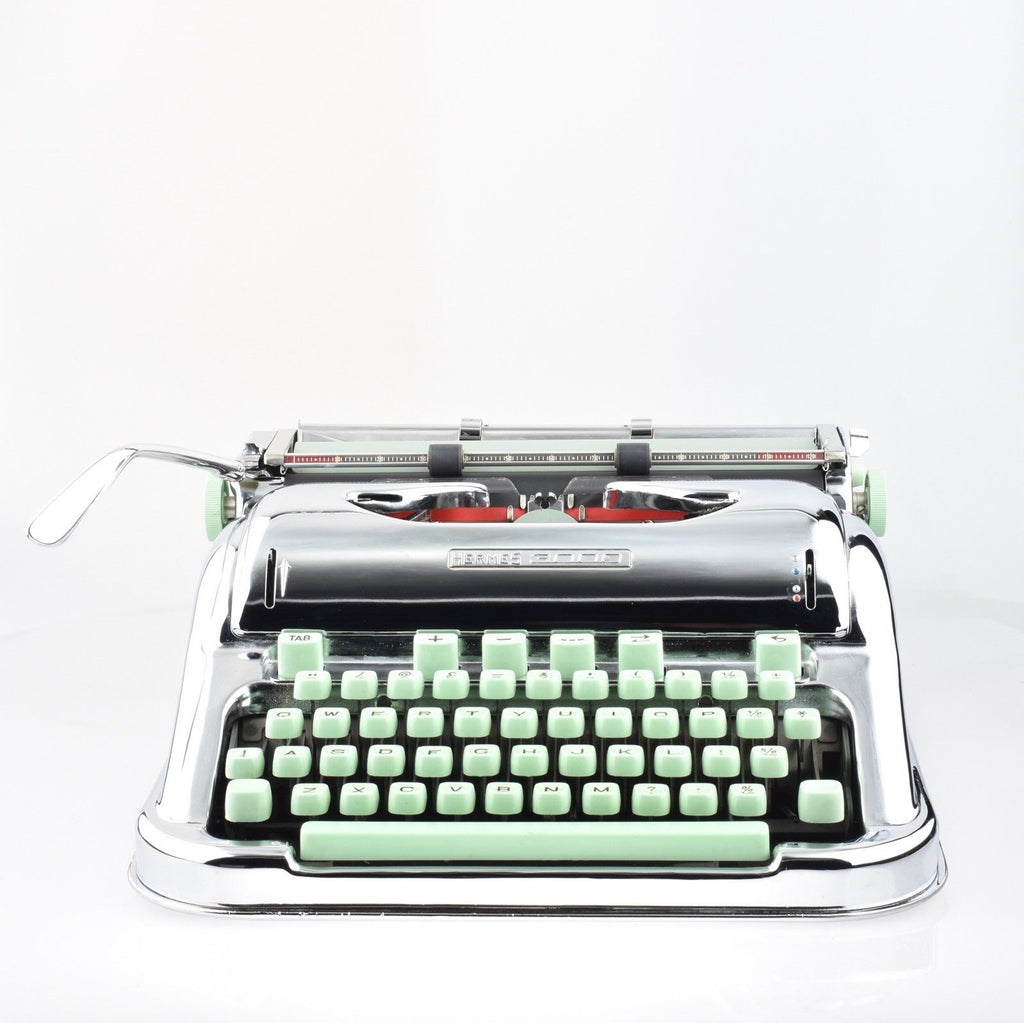 By Mr & Mrs Vintage Typewriters - 100% Genuinely Serviced Working  Hermes 3000 Chrome Plated