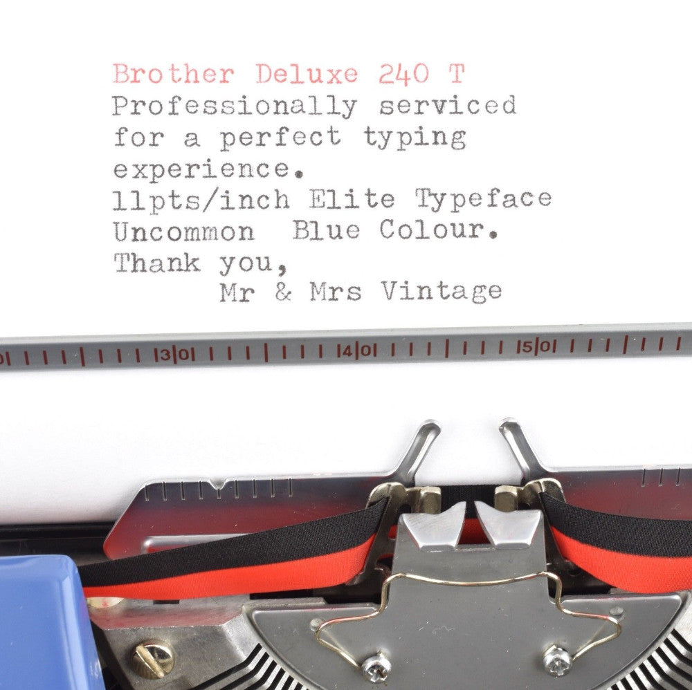 Brother Deluxe Typewriter typeface