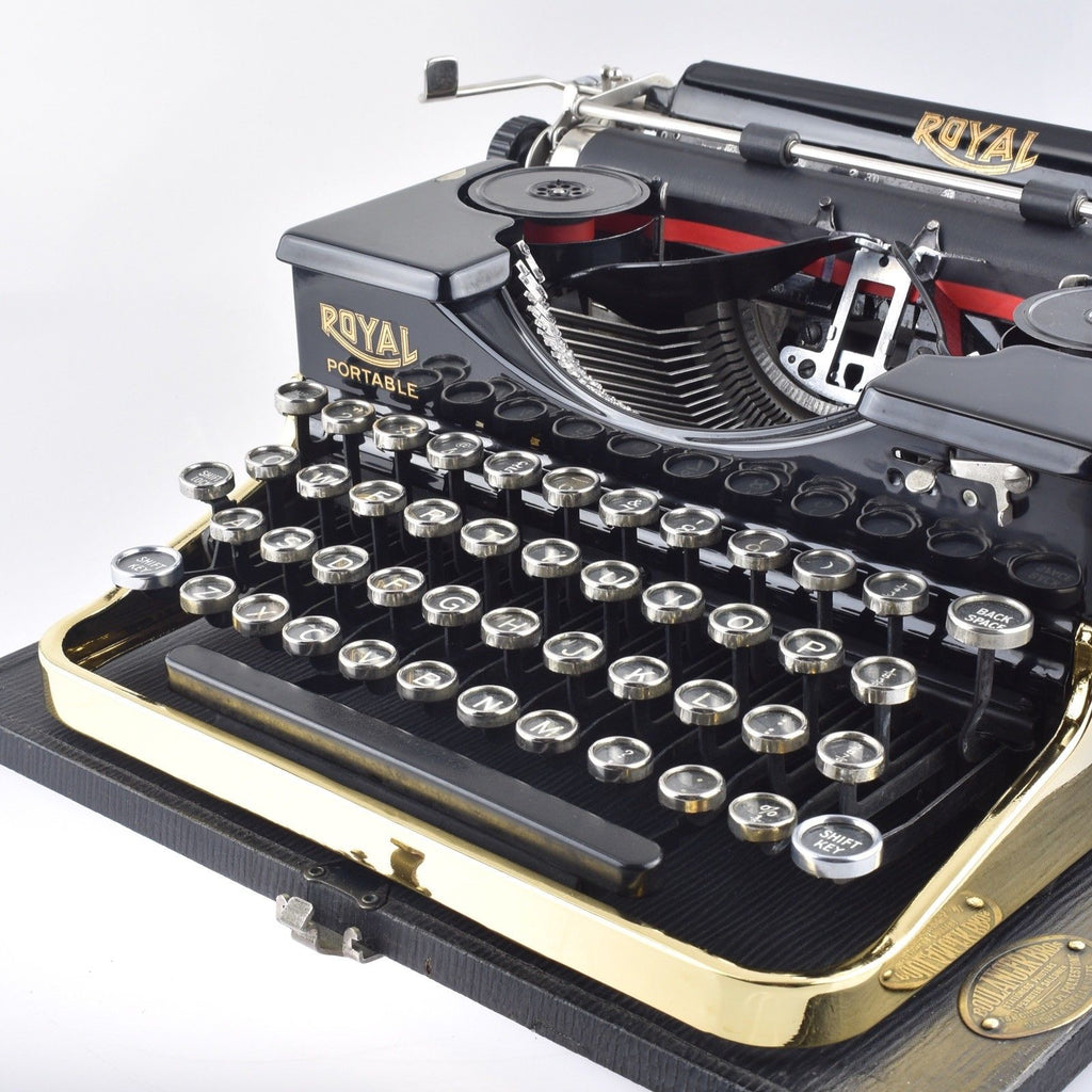 Royal P Typewriter Gold plated 