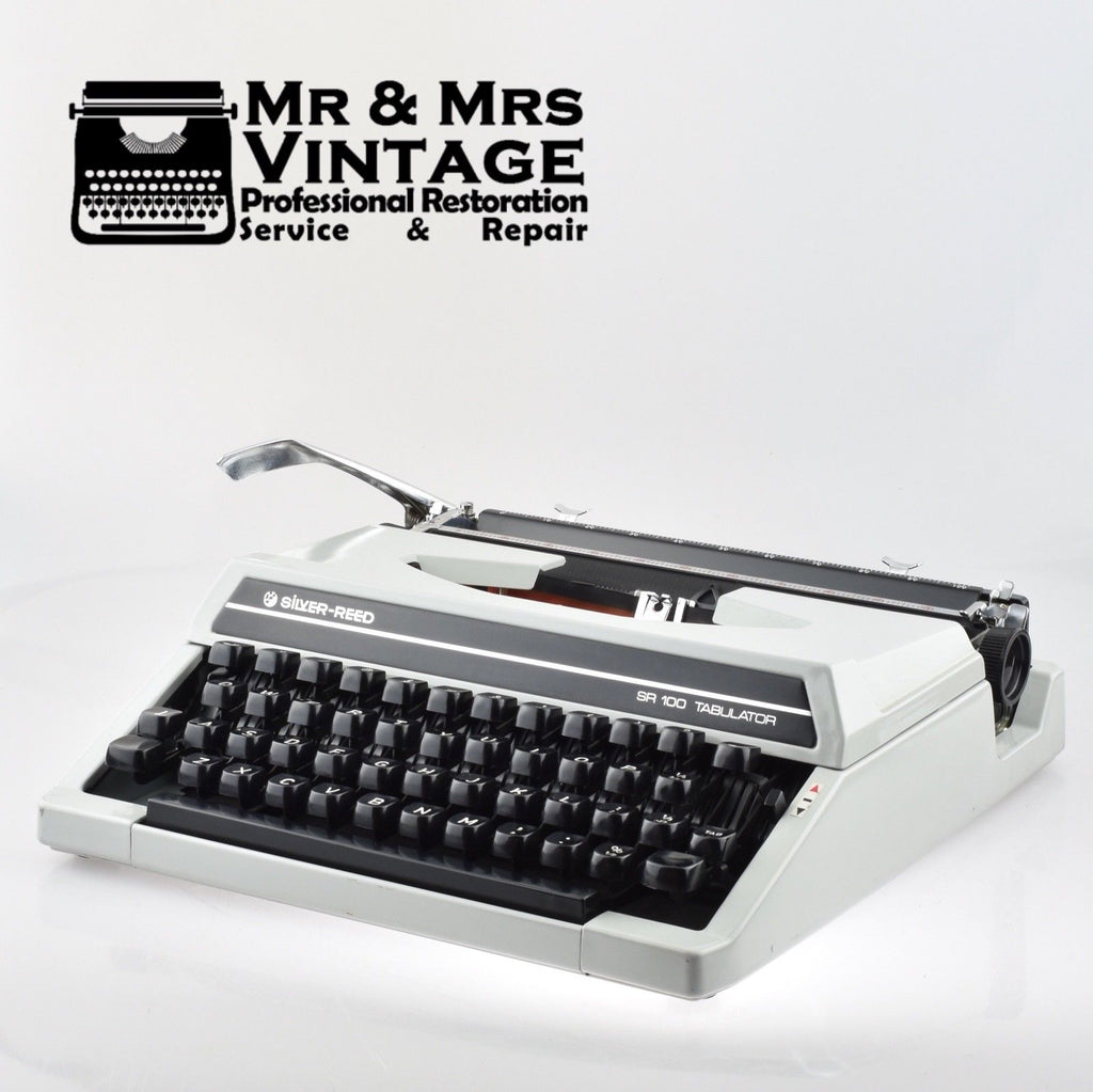 Professionally Serviced Working Silver Reed Typewriter