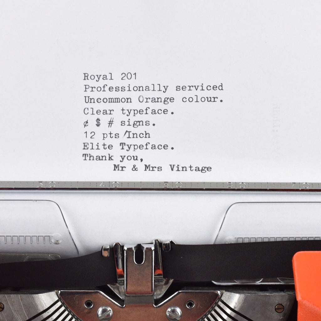Royal 201 Typewriter