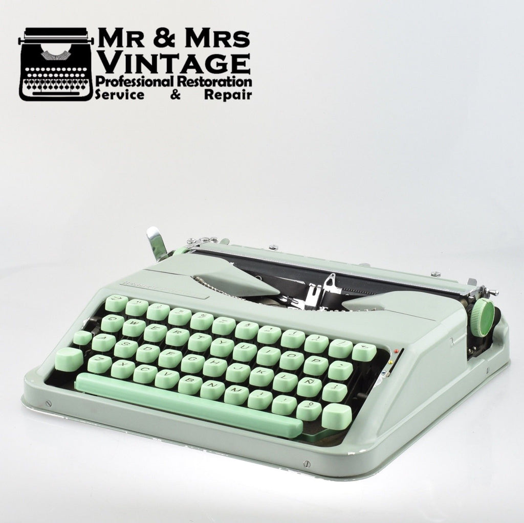 Professionally Serviced Working Baby Hermes Typewriter