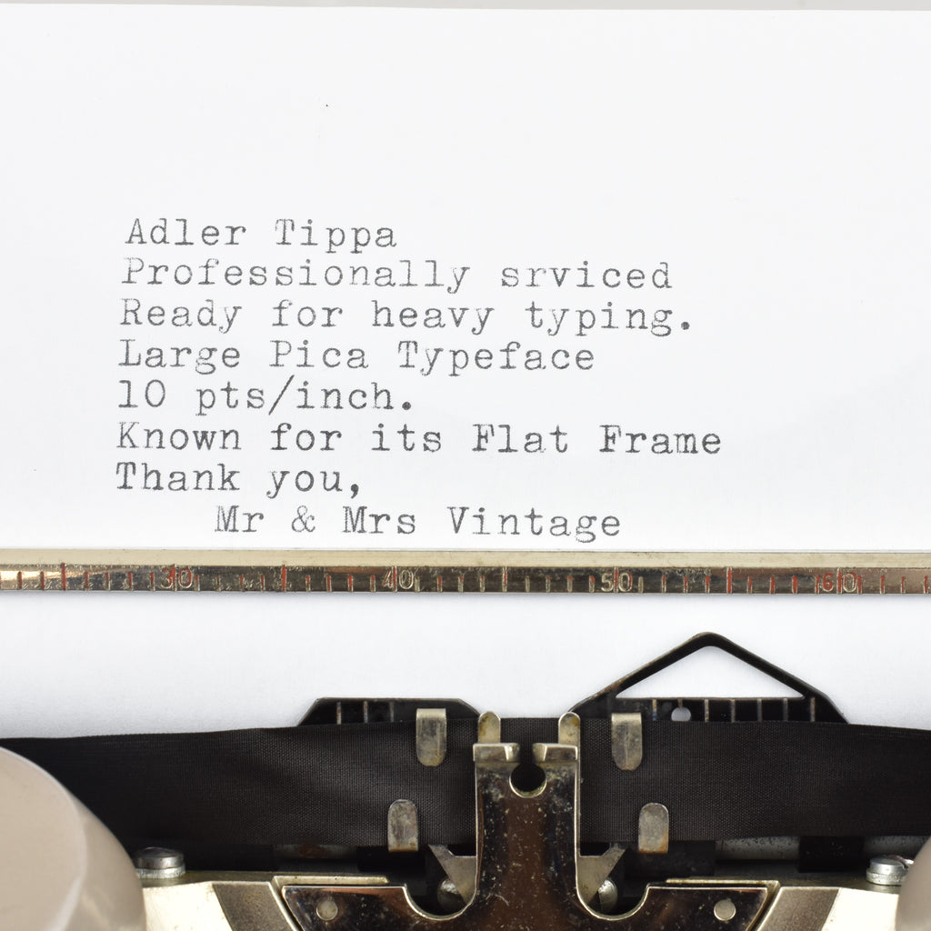 Adler Tippa Typewriter Typeface