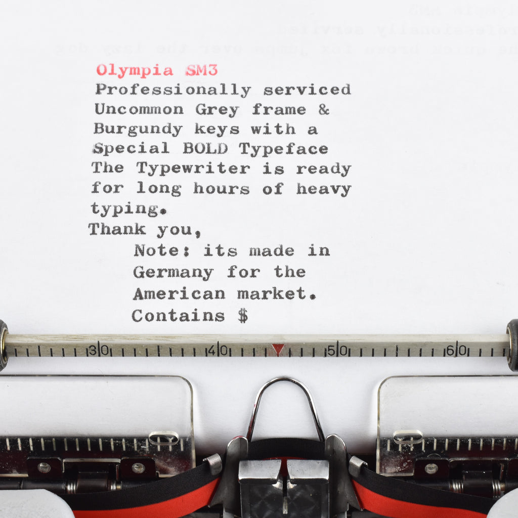 Olympia SM3 Typeface