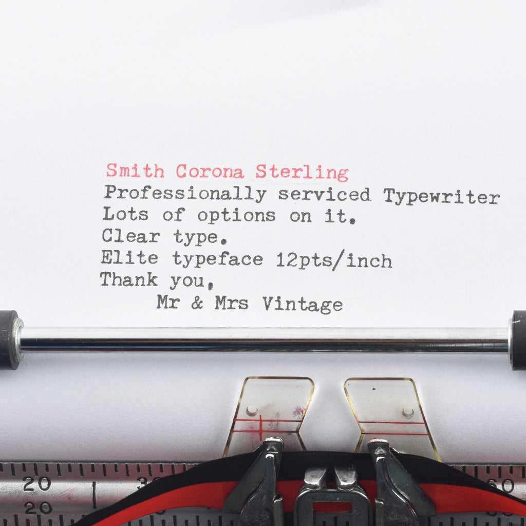 Smith Corona Sterling Typewriter 