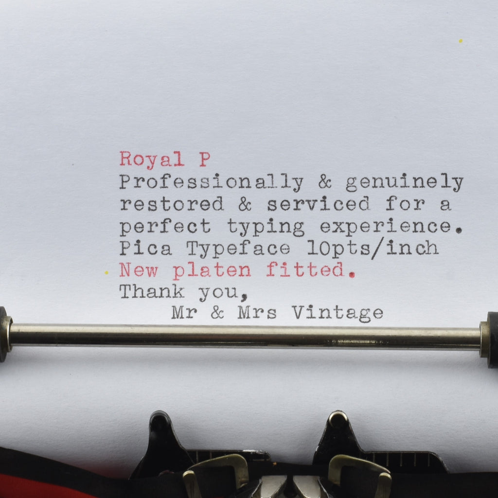 Royal P Typewriter 