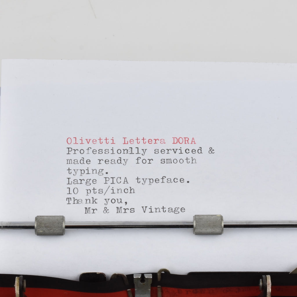 Olivetti Dora Typewriter 
