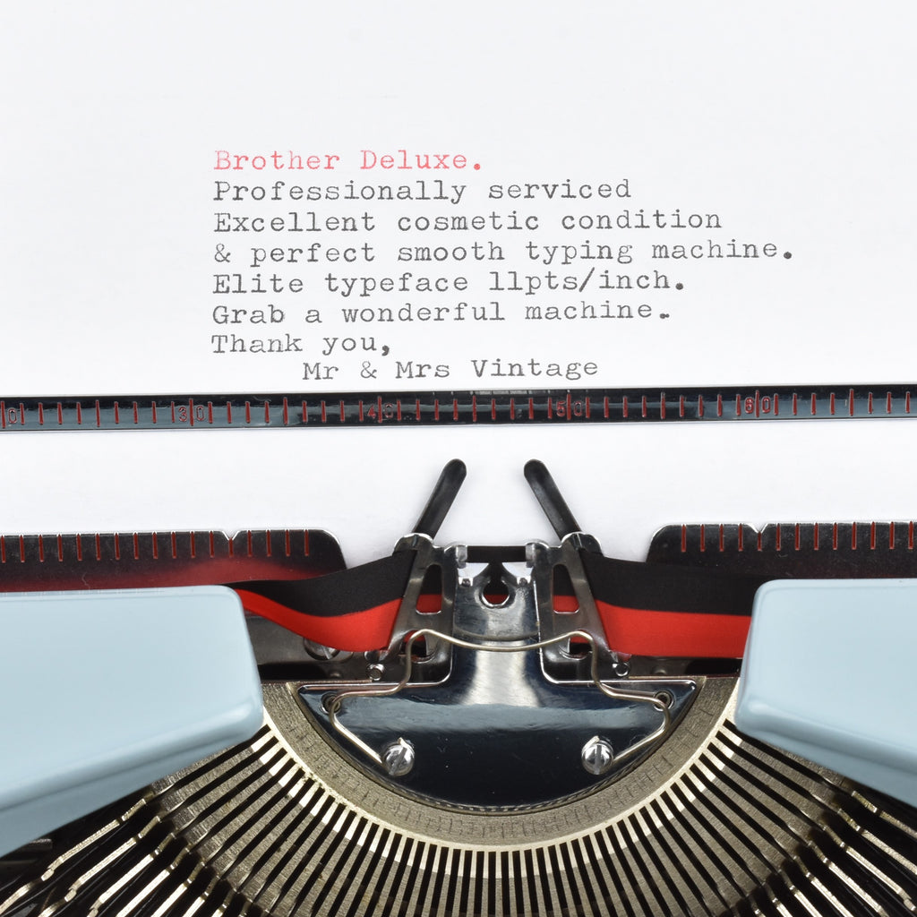 Brother De luxe Typewriter typeface