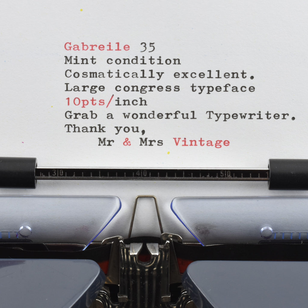Adler Gabriele 35 Typewriter