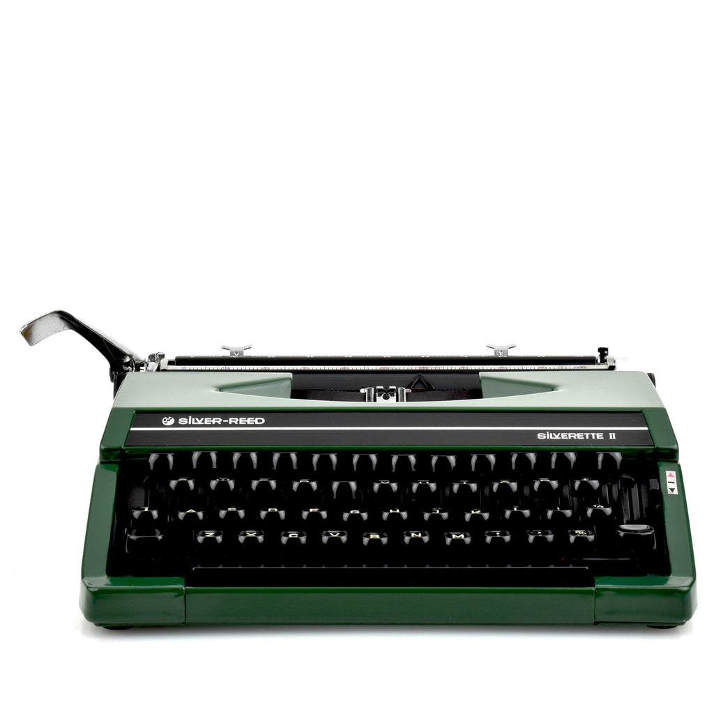 Silver Reed Typewriter green