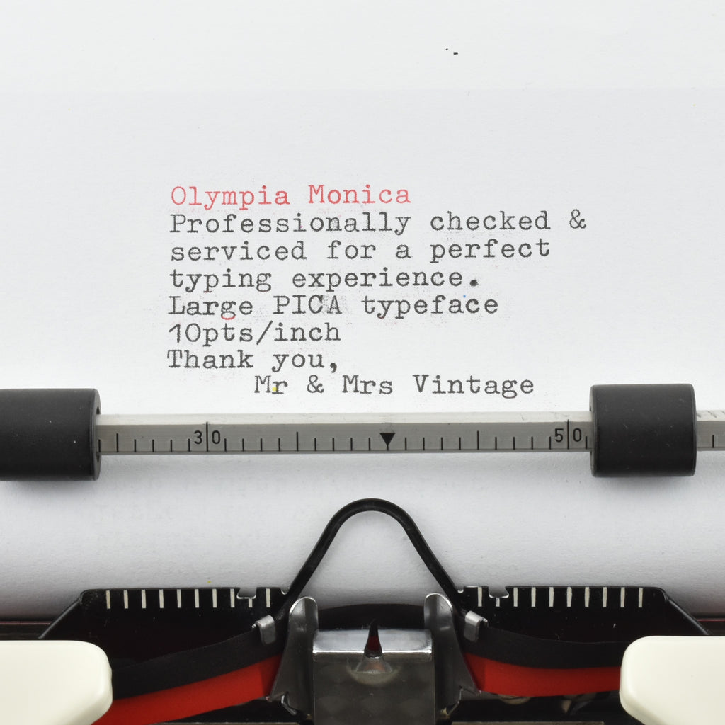 Olympia Monica Typewriter 