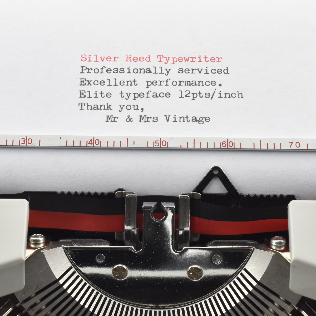 Silver Reed SR100 Typewriter | Grey | New Ribbon | UK & WORLDWIDE ...