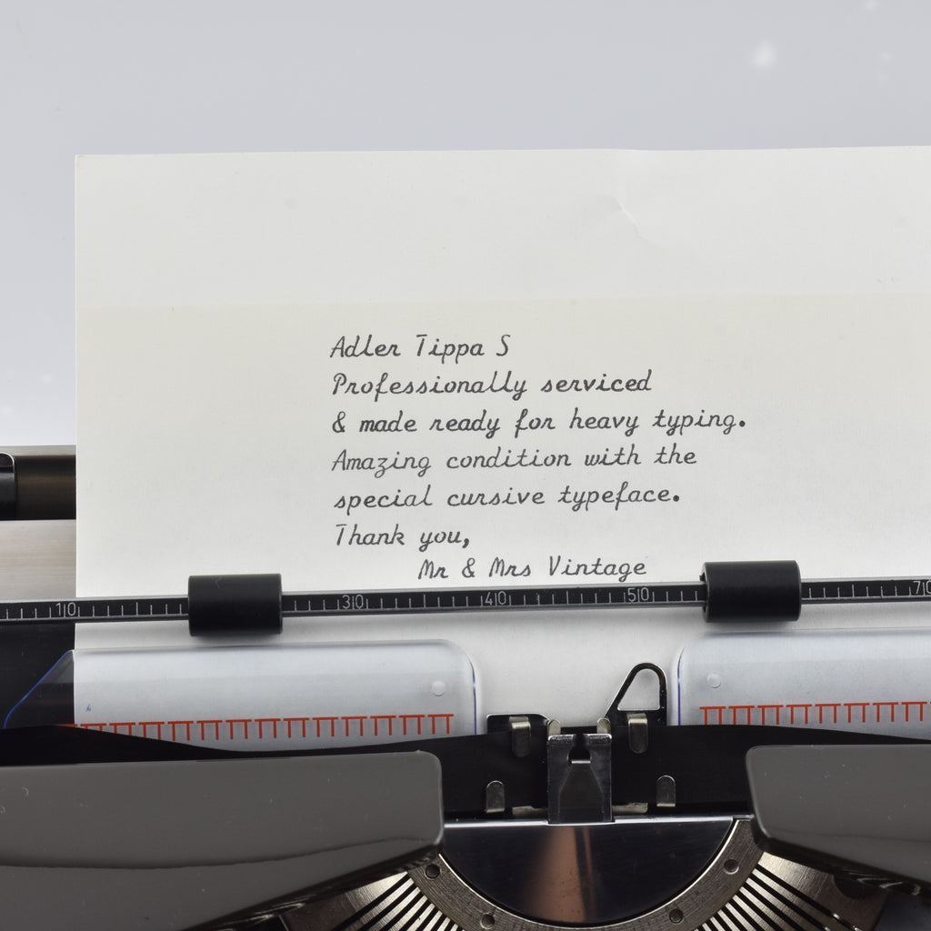 Adler Tippa S Typewriter typeface