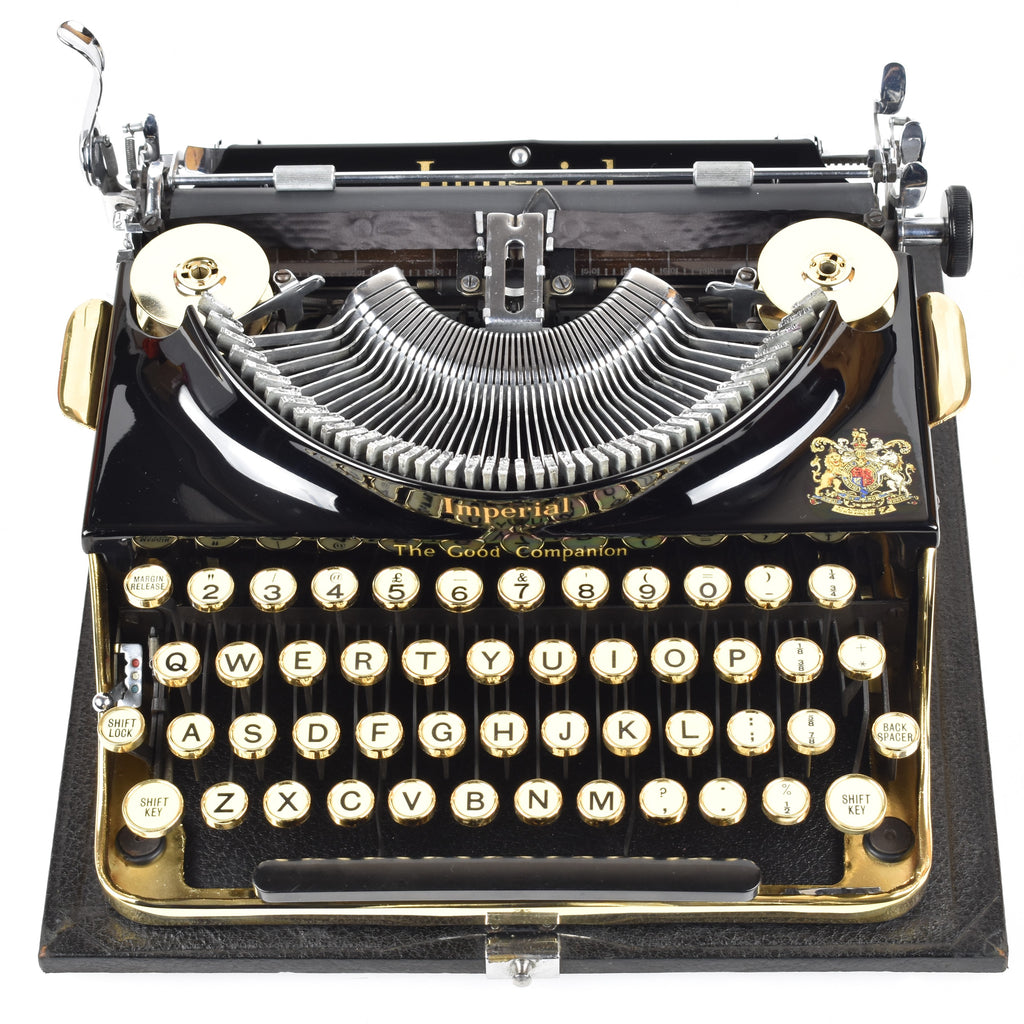 Gold Plated Imperial Typewriter 