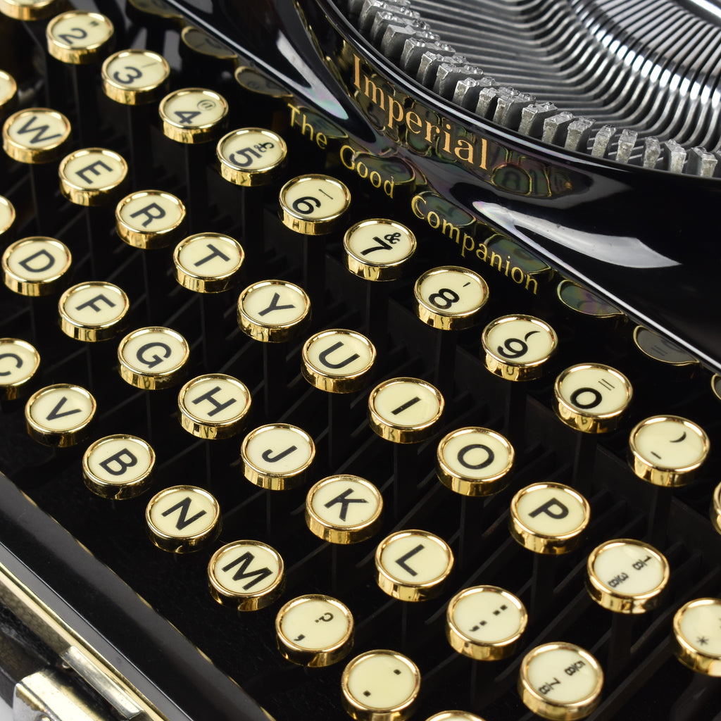 Gold Plated Imperial Typewriter