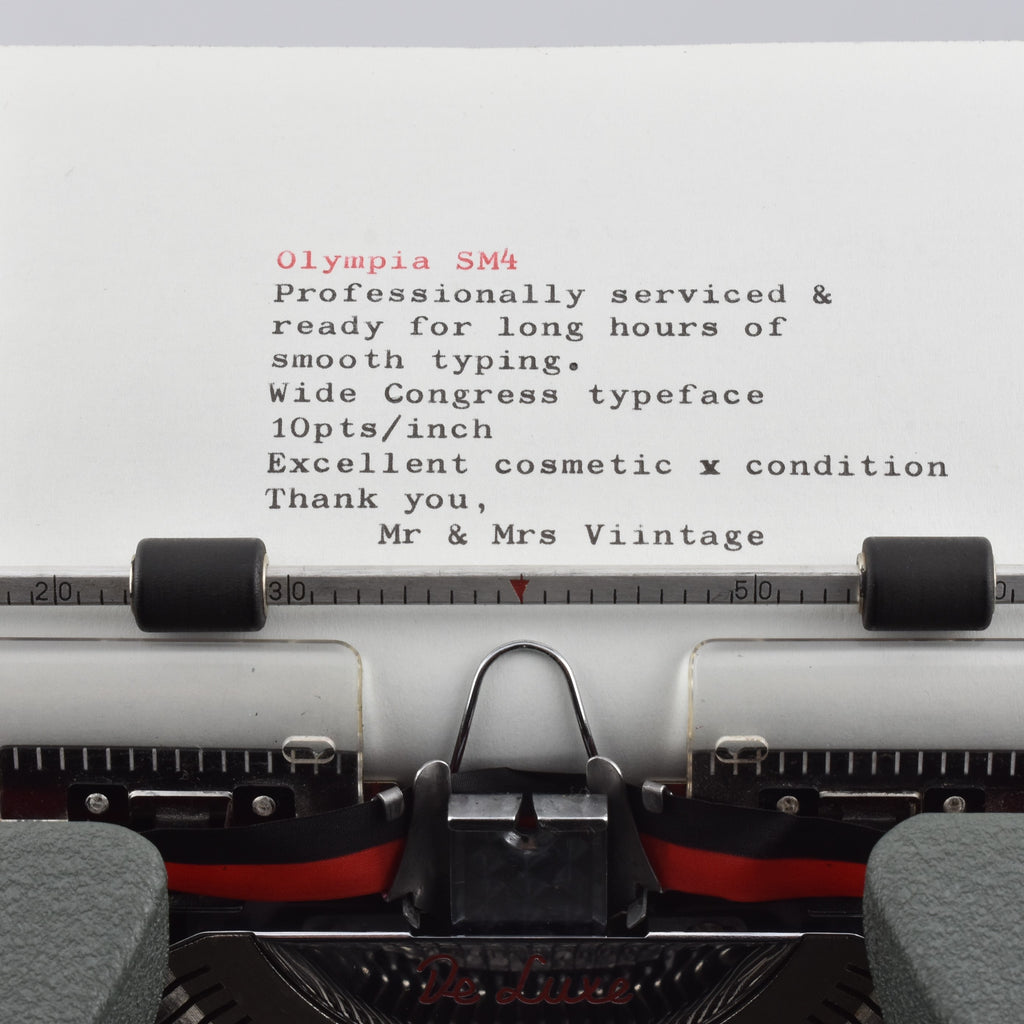 Olympia SM4 Typewriter  Typeface