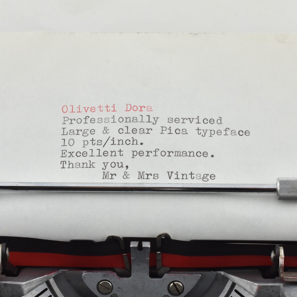 Olivetti Dora Typewriter typeface