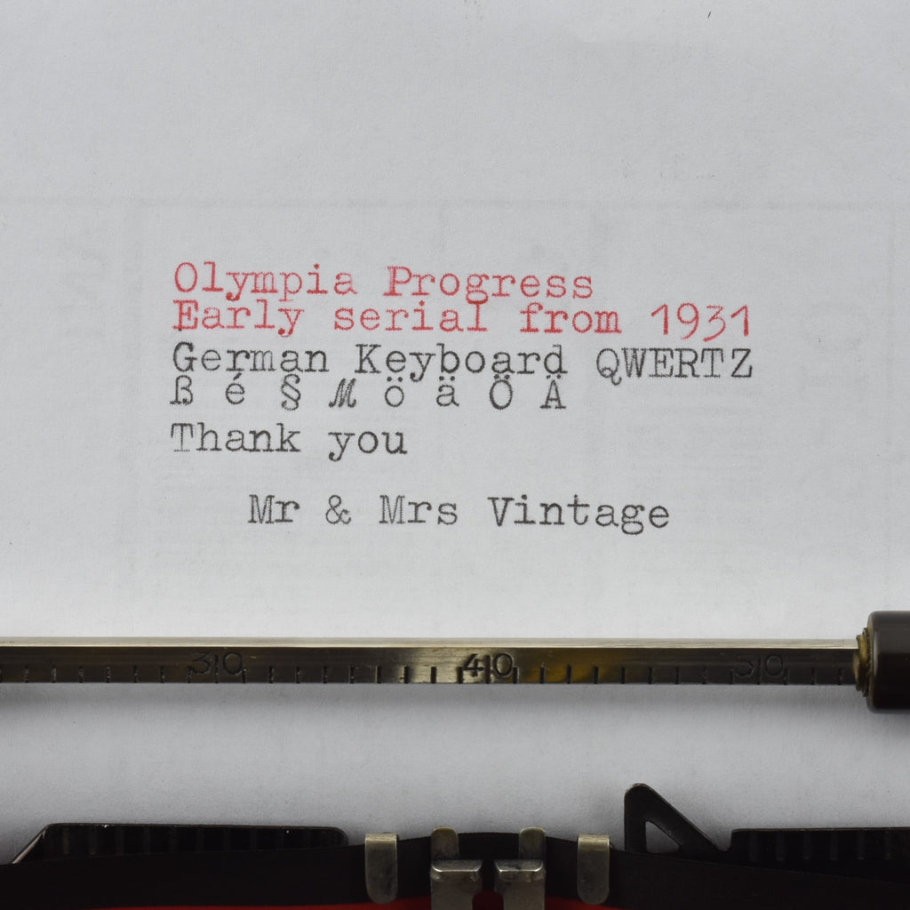 Olympia Progress Typewriter  typeface