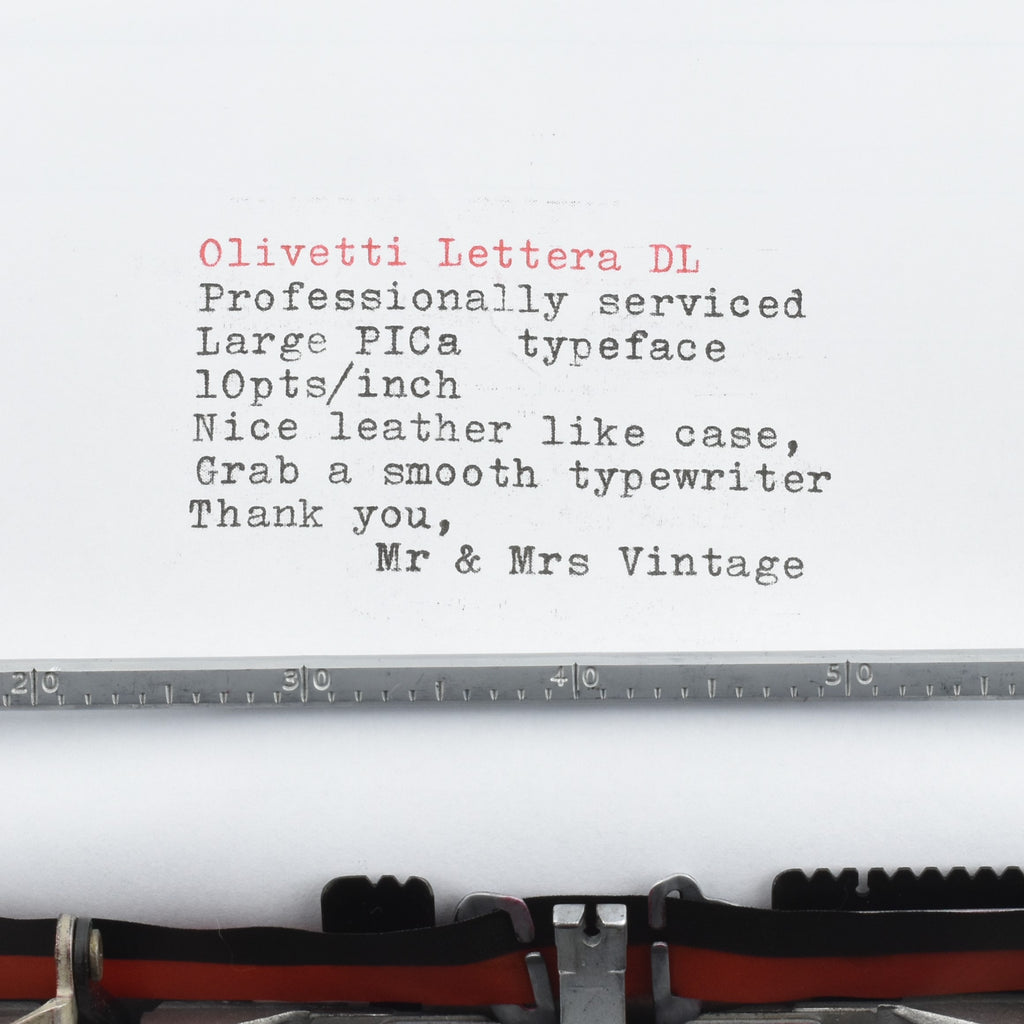 Olivetti Lettera DL Typewriter