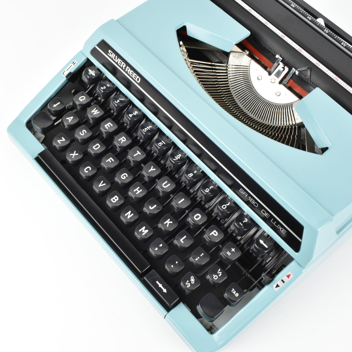 Silver Reed Typewriter SR180 Deluxe | Light Blue | UK & WORLDWIDE ...