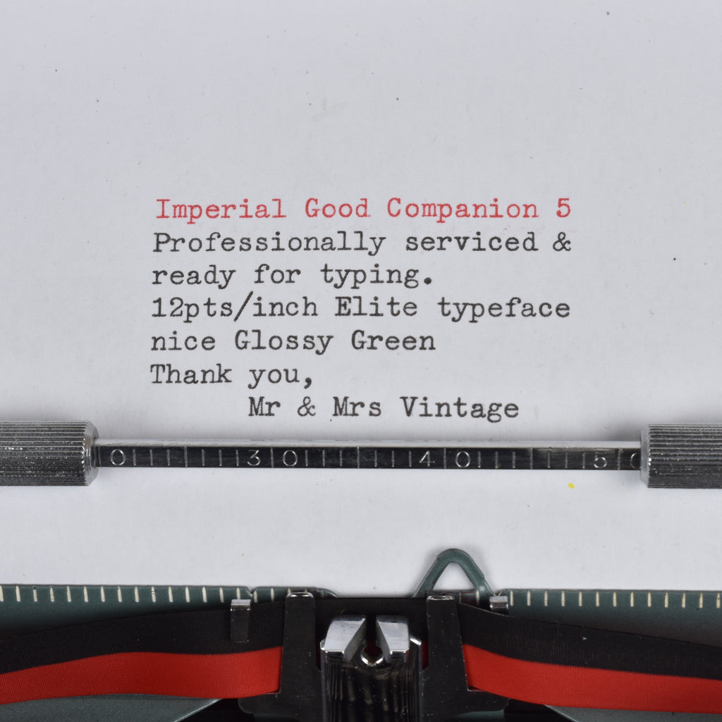 Imperial Good Companion Model 5 Typewriter 