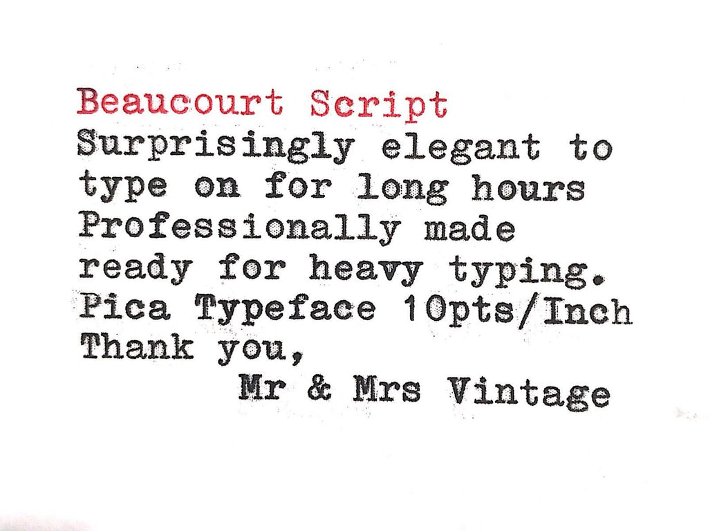 Beaucourt Typeface